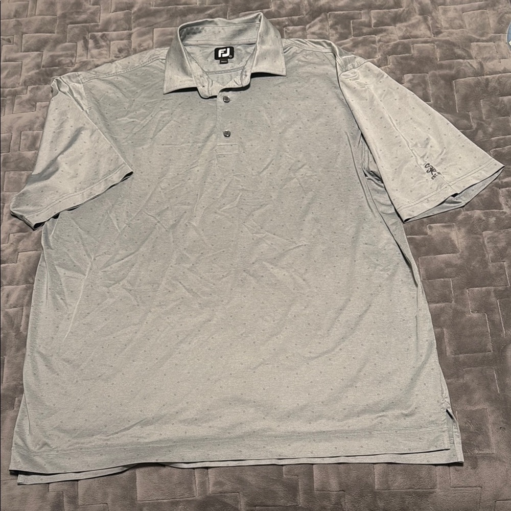 Men's FootJoy Gray Golf Shirt